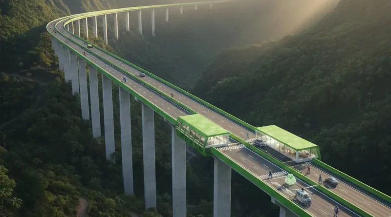 Viaduc dans Mafate