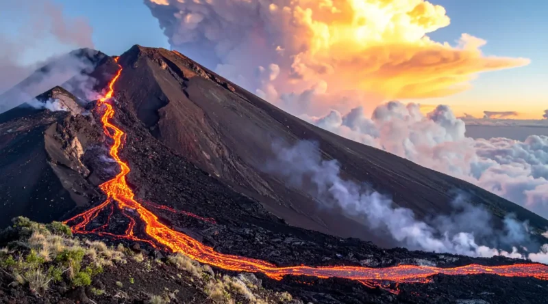Eruption volcanique et cyclones à La Réunion
