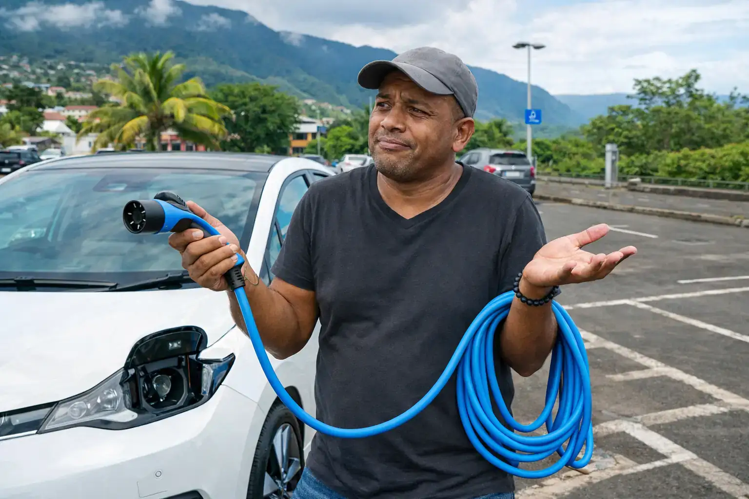 Voiture électrique à La Réunion