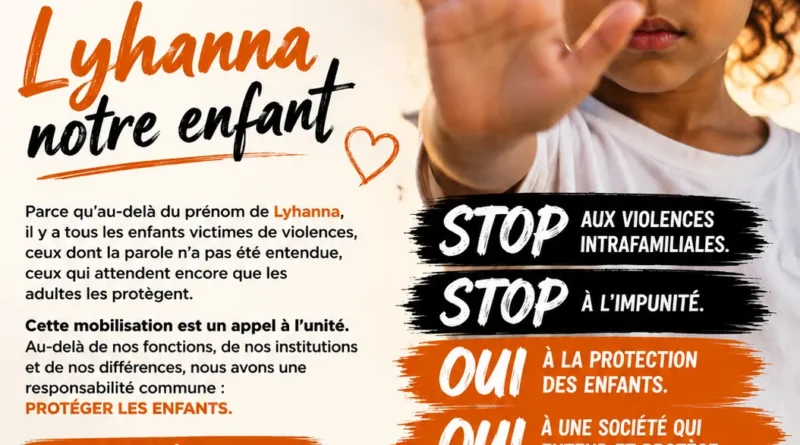 La Réunion se mobilise pour Lyhanna et tous les enfants victimes de violences