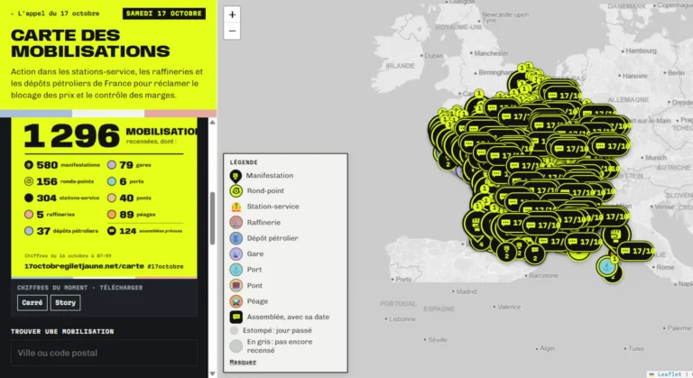 Mobilisation jeunes gilets jaunes