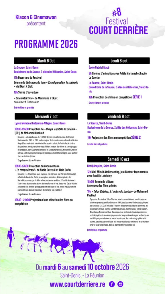 Programme Festival court derrière